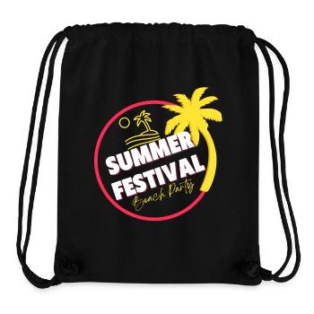 Festival, Sommerfest, Strandparty - Stanley/Stella recycelter Gym Bag - Schwarz - Vorne