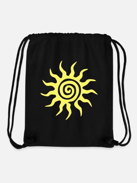 Spiral-Sonne - Stanley/Stella recycelter Gym Bag - Schwarz