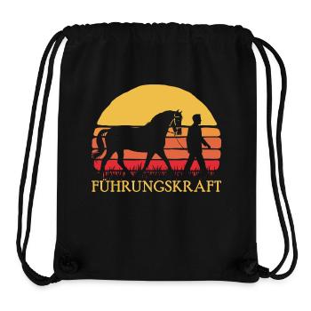Führungskraft Pferd Geschenkidee Reiten Humor - Stanley/Stella recycelter Gym Bag - Schwarz - Vorne