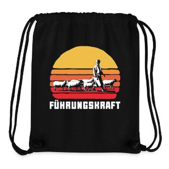 Führungskraft Schafe Hirte Geschenkidee Lustig - Stanley/Stella recycelter Gym Bag - Schwarz - Vorne