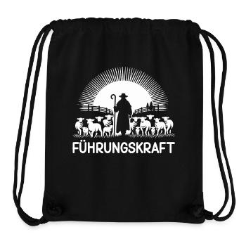 Führungskraft Schafe Hirte Geschenkidee Lustig - Stanley/Stella recycelter Gym Bag - Schwarz - Vorne