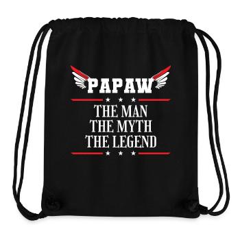 Papa Vater Opa Geschenkidee Papaw Spruch Humor - Stanley/Stella recycelter Gym Bag - Schwarz - Vorne