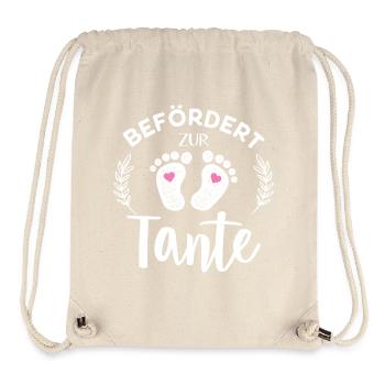 Befördert zur Tante Stolze Tante - Stanley/Stella recycelter Gym Bag - Naturweiß - Vorne