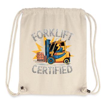 Forklift Certified Gabelstapler - Stanley/Stella recycelter Gym Bag - Naturweiß - Vorne
