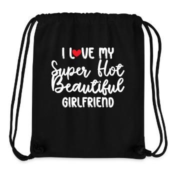Ich Liebe Meine Freundin Paare Freund Geschenkidee - Stanley/Stella recycelter Gym Bag - Schwarz - Vorne