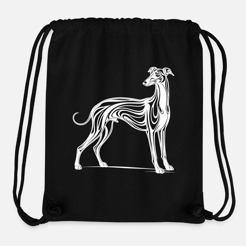 Windhund Greyhound - Stanley/Stella recycelter Gym Bag - Schwarz