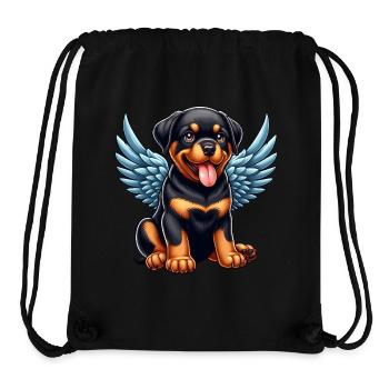 Süßer Rottweiler Engel Chibi Cartoon - Stanley/Stella recycelter Gym Bag - Schwarz - Vorne