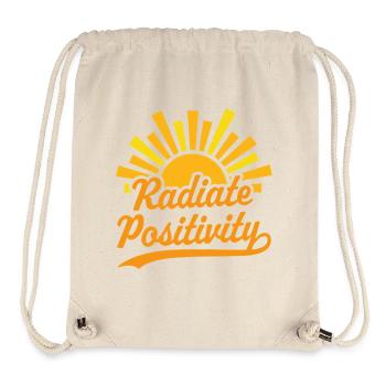 Radiate Positivity - Stanley/Stella Recycled Gym Bag - natural - Front