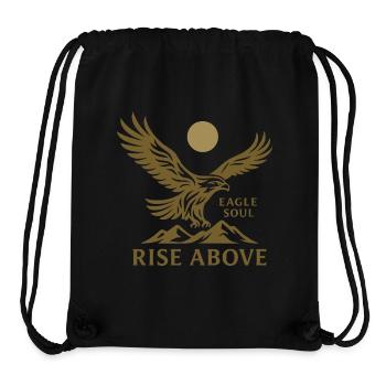 Eagle Soul – Rise Above - Stanley/Stella recycelter Gym Bag - Schwarz - Vorne