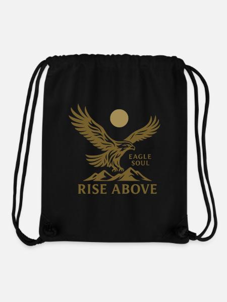 Eagle Soul – Rise Above - Stanley/Stella Recycled Gym Bag - black