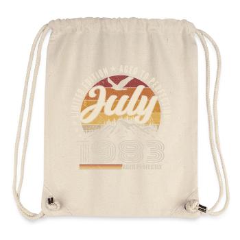 July 1983 42nd Anniversary Gift July 1983 - Stanley/Stella Recycled Gym Bag - natural - Front