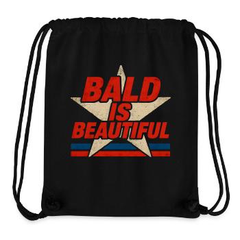 Men's Bald Gift Idea Bald Is Beautiful - Stanley/Stella Recycled Gym Bag - black - Front