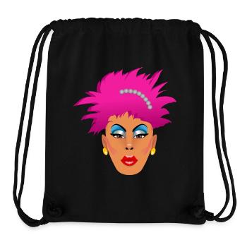 Pink Drag Queen - Stanley/Stella Recycled Gym Bag - black - Front