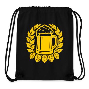 Bahre - Stanley/Stella recycelter Gym Bag - Schwarz - Vorne