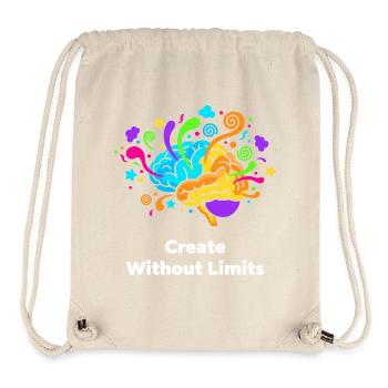 Kreatives Gehirnkunst Ohne Grenzen - Stanley/Stella recycelter Gym Bag - Naturweiß - Vorne