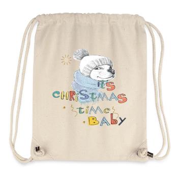  Weihnachtszeit  - Stanley/Stella recycelter Gym Bag - Naturweiß - Vorne