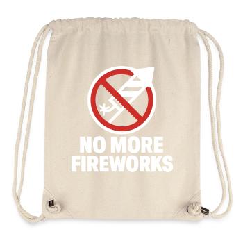 No More Fireworks – New Year's Eve Edition - Stanley/Stella Recycled Gym Bag - natural - Front