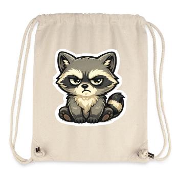 Bad Mood Raccoon – Hands off - Stanley/Stella Recycled Gym Bag - natural - Front