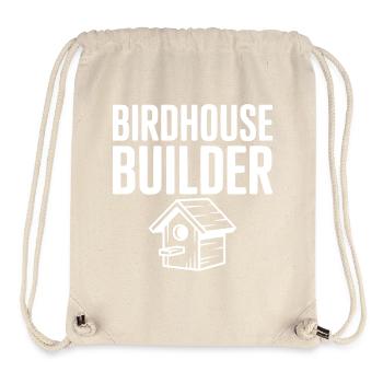 Constructeur de maisons à oiseaux - Sac à cordon recyclé Stanley/Stella - blanc naturel - Devant