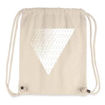 Geometric Dotted Triangle Fade - Stanley/Stella Recycled Gym Bag - natural - Front