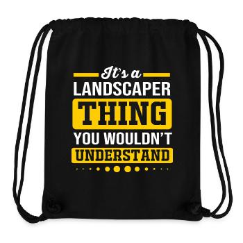 landscaper - Stanley/Stella Recycled Gym Bag - black - Front