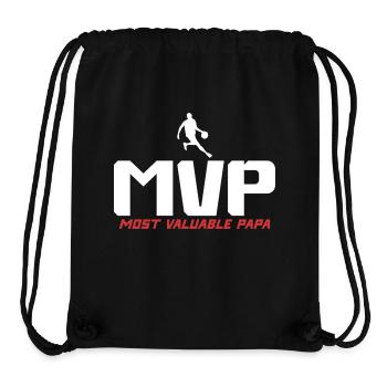 Most Valuable Papa Basketball Gift Idea - Stanley/Stella Recycled Gym Bag - black - Front