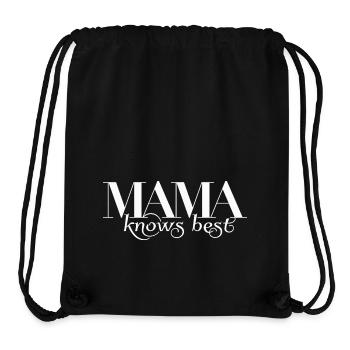 Mama Knows Best / Beste Mama - Stanley/Stella Recycled Gym Bag - black - Front