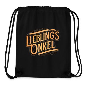 Geschenk für Onkel: Lieblingsonkel - Stanley/Stella recycelter Gym Bag - Schwarz - Vorne