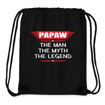 Dad Father Grandpa Gift Idea Papaw Saying Humor - Stanley/Stella Recycled Gym Bag - black - Front