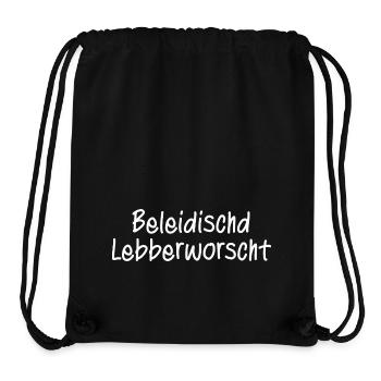 Beleidigte Leberwurst / Hessisch / Hessen/Dialekt - Stanley/Stella recycelter Gym Bag - Schwarz - Vorne