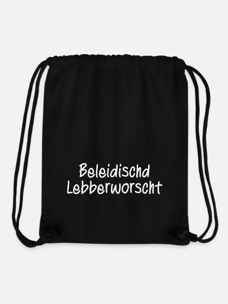 Beleidigte Leberwurst / Hessisch / Hessen/Dialekt - Stanley/Stella recycelter Gym Bag - Schwarz