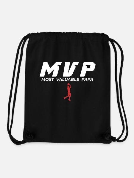 Most Valuable Papa Basketball Geschenkidee - Stanley/Stella recycelter Gym Bag - Schwarz