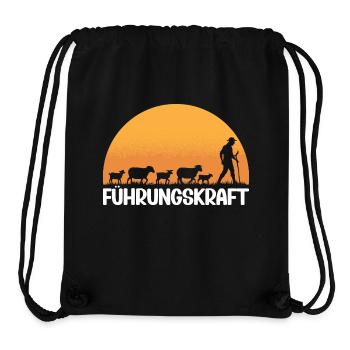 Führungskraft Schafe Hirte Geschenkidee Lustig - Stanley/Stella recycelter Gym Bag - Schwarz - Vorne