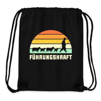 Führungskraft Schafe Hirte Geschenkidee Lustig - Stanley/Stella recycelter Gym Bag - Schwarz - Vorne