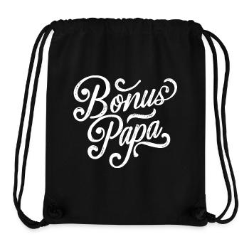 Bonus Papa - Stanley/Stella recycelter Gym Bag - Schwarz - Vorne