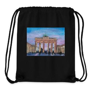 Brandenburger Tor - Stanley/Stella recycelter Gym Bag - Schwarz - Vorne