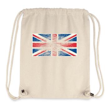 union jack flagge großbritannien ausgewaschen i - Stanley/Stella recycelter Gym Bag - Naturweiß - Vorne