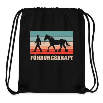 Führungskraft Pferd Reiten Geschenkidee Humor - Stanley/Stella recycelter Gym Bag - Schwarz - Vorne