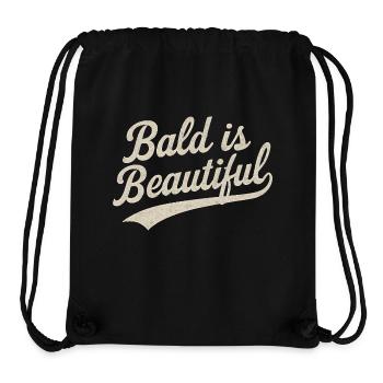 Men's Bald Gift Idea Bald Is Beautiful - Stanley/Stella Recycled Gym Bag - black - Front