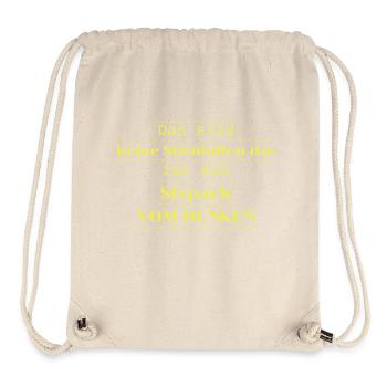 lustige sprüche falten - Stanley/Stella recycelter Gym Bag - Naturweiß - Vorne