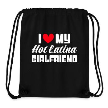 Paare Liebe Herz Freund Geschenkidee Beziehung - Stanley/Stella recycelter Gym Bag - Schwarz - Vorne