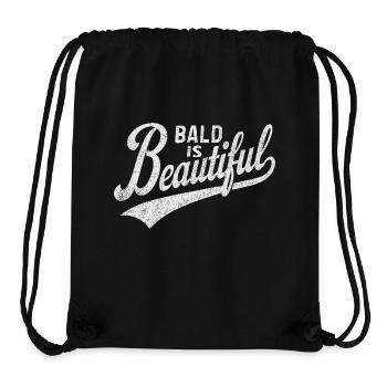 Men's Bald Gift Idea Bald Is Beautiful - Stanley/Stella Recycled Gym Bag - black - Front