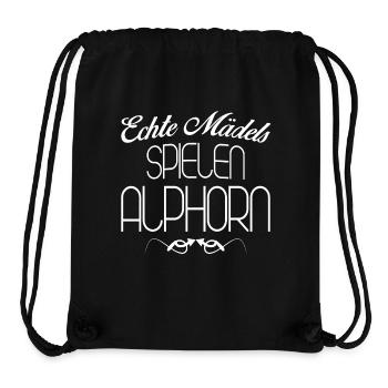 ALPHORN MÄDELS - Stanley/Stella recycelter Gym Bag - Schwarz - Vorne