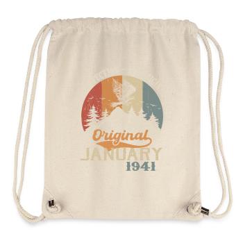 83 years of greatness since January 1941 - Stanley/Stella Recycled Gym Bag - natural - Front
