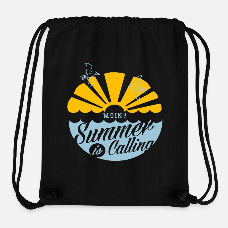 Summer is Calling - Stanley/Stella recycelter Gym Bag - Schwarz
