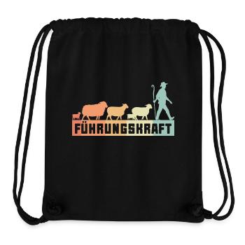 Führungskraft Schafe Hirte Geschenkidee Humor - Stanley/Stella recycelter Gym Bag - Schwarz - Vorne