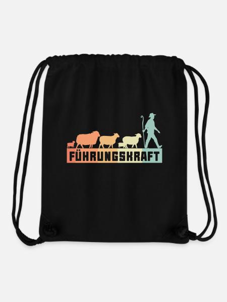 Führungskraft Schafe Hirte Geschenkidee Humor - Stanley/Stella recycelter Gym Bag - Schwarz