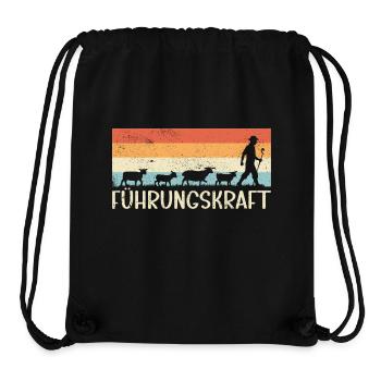 Führungskraft Schafe Hirte Geschenkidee Humor - Stanley/Stella recycelter Gym Bag - Schwarz - Vorne