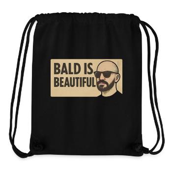 Men's Bald Gift Idea Bald Is Beautiful - Stanley/Stella Recycled Gym Bag - black - Front