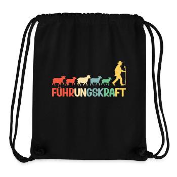 Führungskraft Schafe Hirte Geschenkidee Lustig - Stanley/Stella recycelter Gym Bag - Schwarz - Vorne
